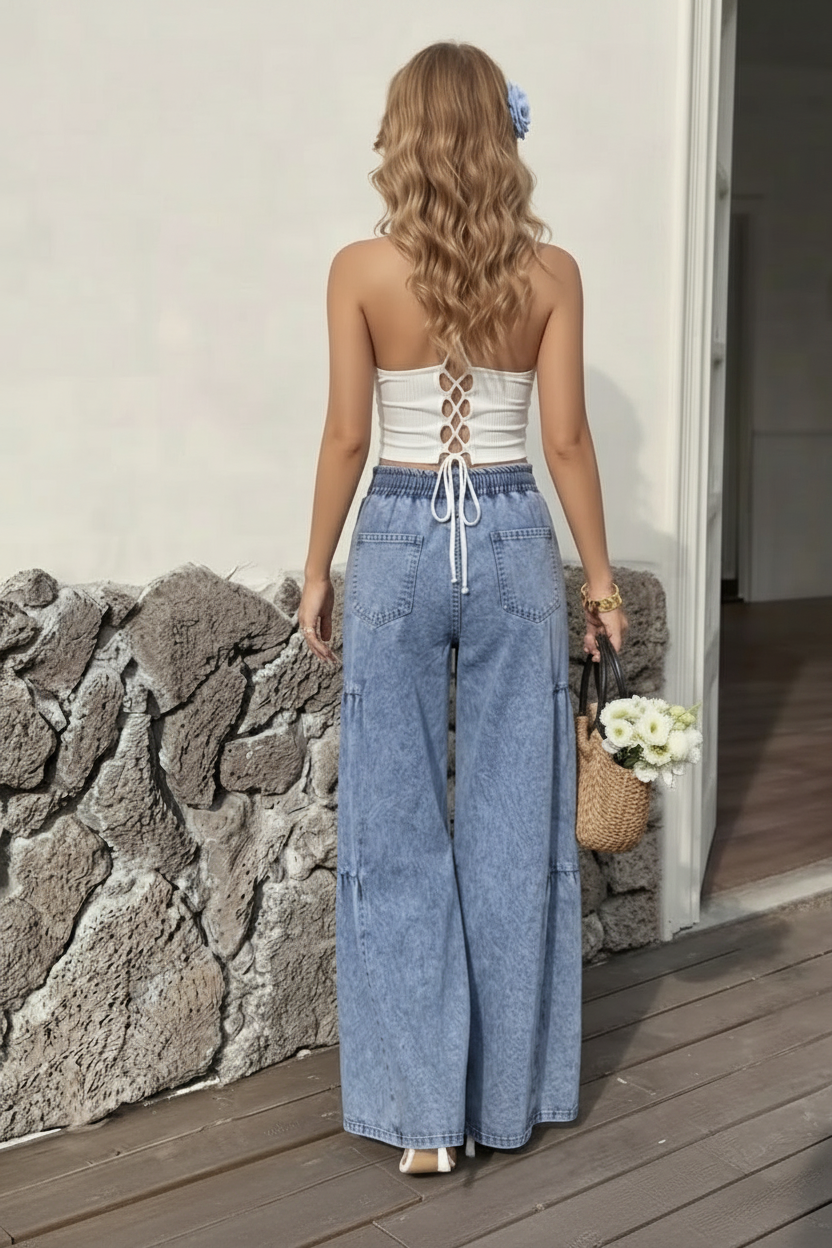 Pantalones Vaqueros de Mezclilla