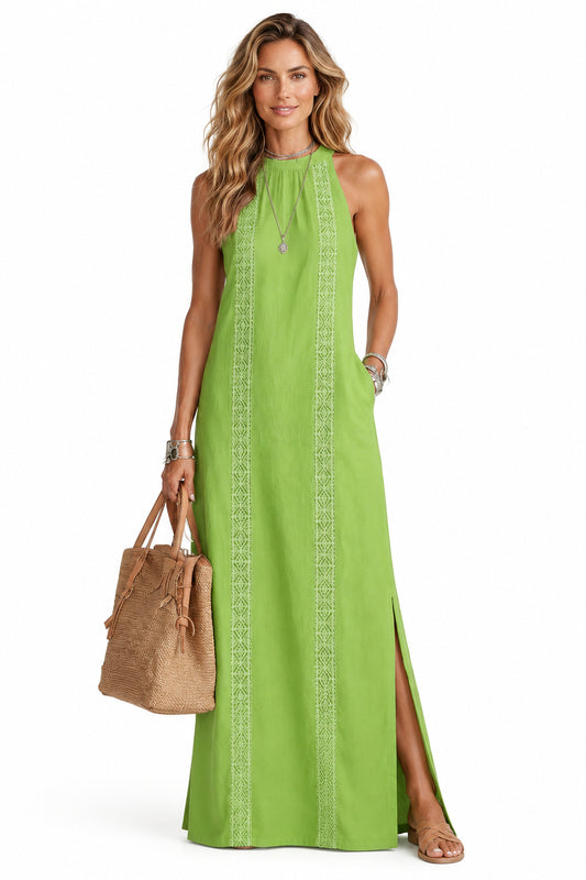 Josefina | Vestido Midi de Cuello Alto