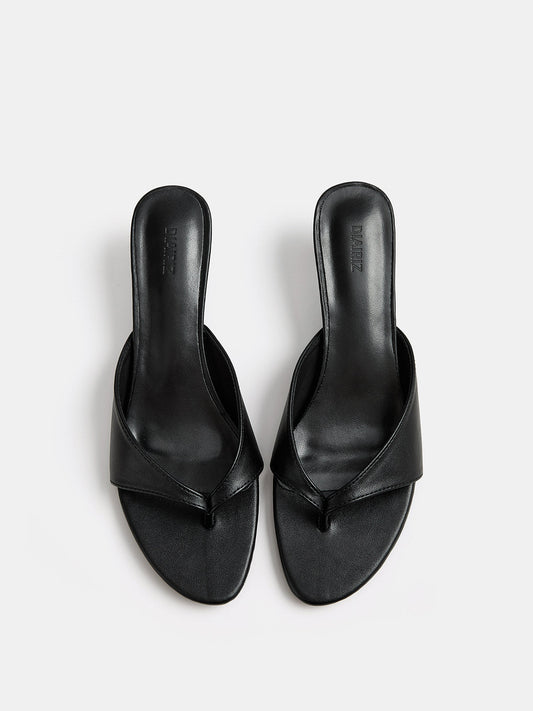 Slip On Thong Kitten Heel Mules