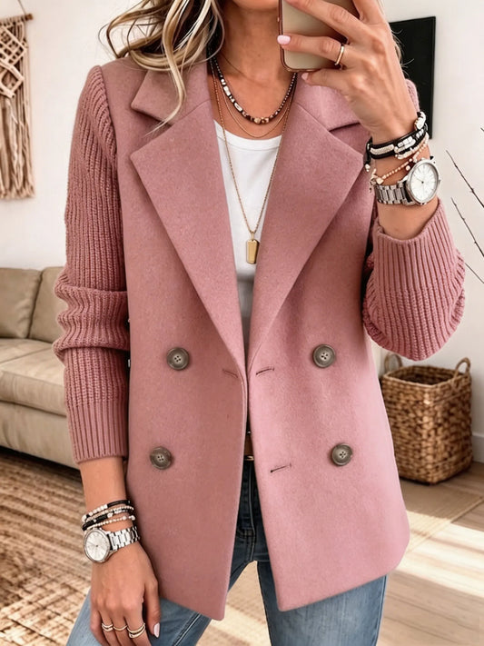 Lidia | Blazer Elegante con Mangas de Punto
