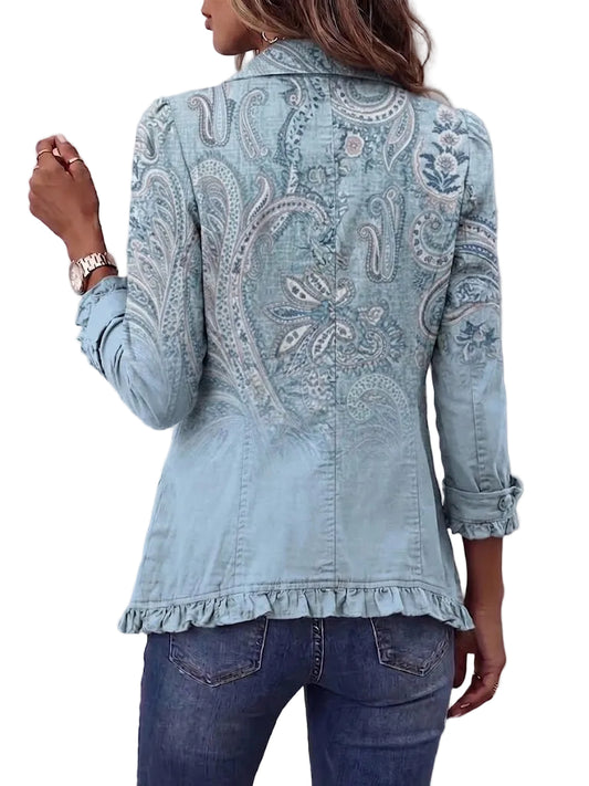 Remedios | Chaqueta Cachemira Vintage con Volantes