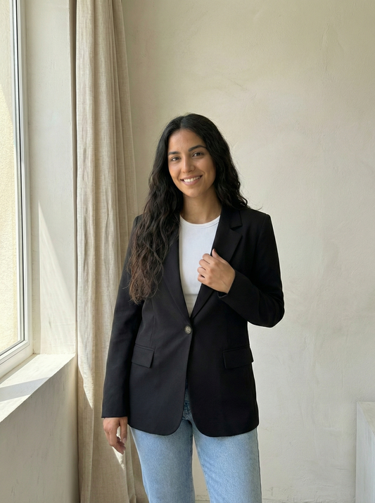Atemporal Blazer Corte Entallado