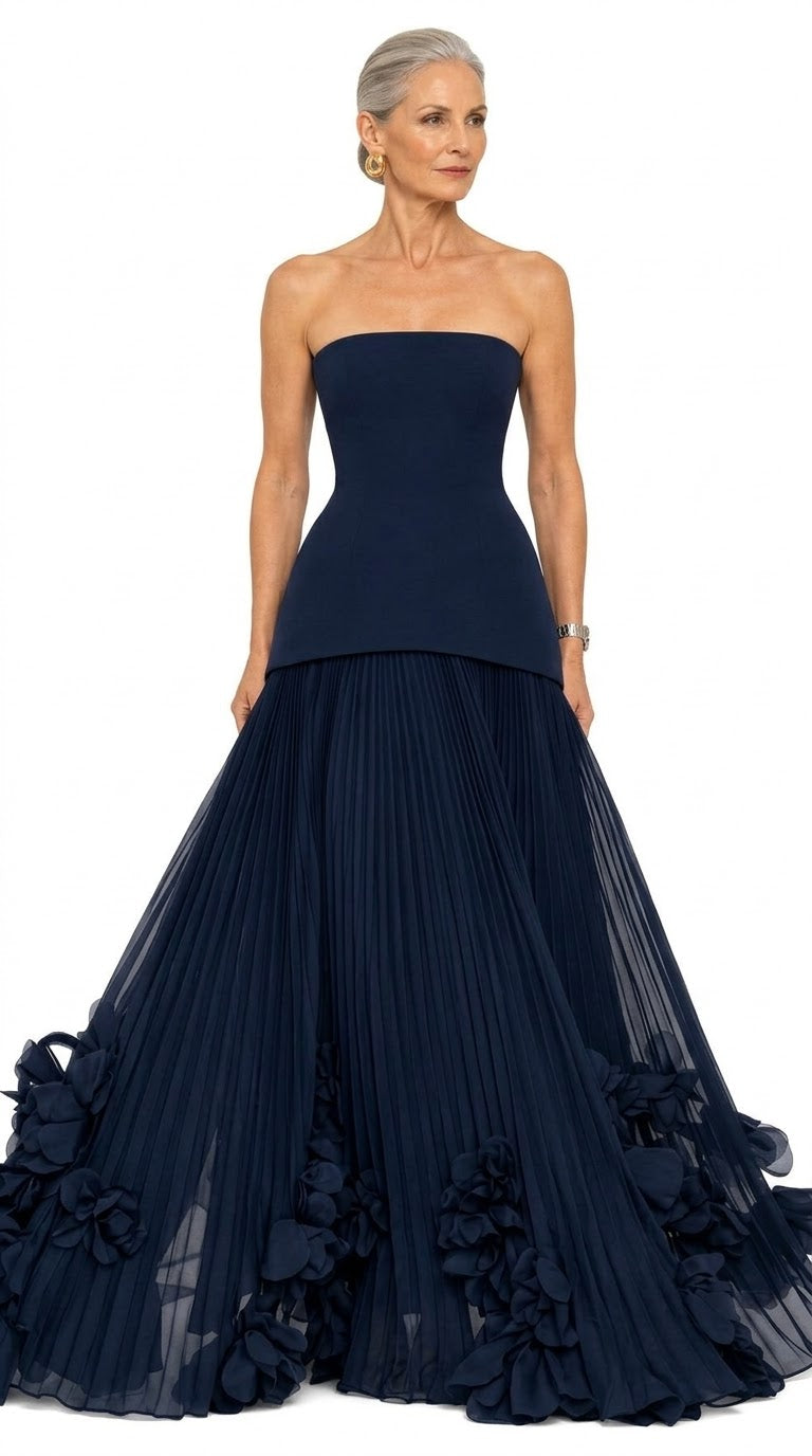 Griela | Vestido Azul Marino