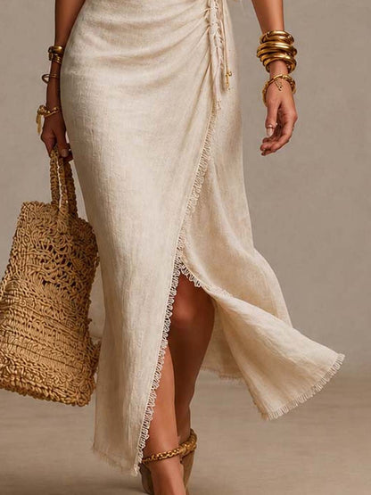 Sinda | Vestido Midi Lino