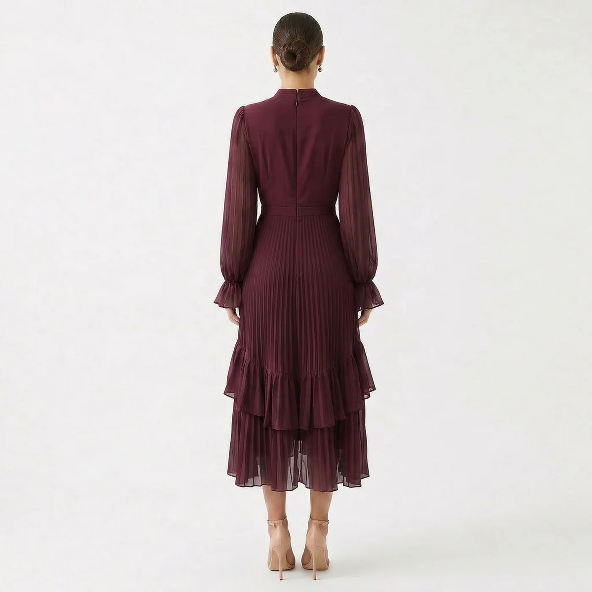 Nicol | Vestido Midi Plisado