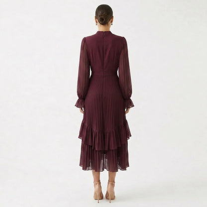 Nicol | Vestido Midi Plisado