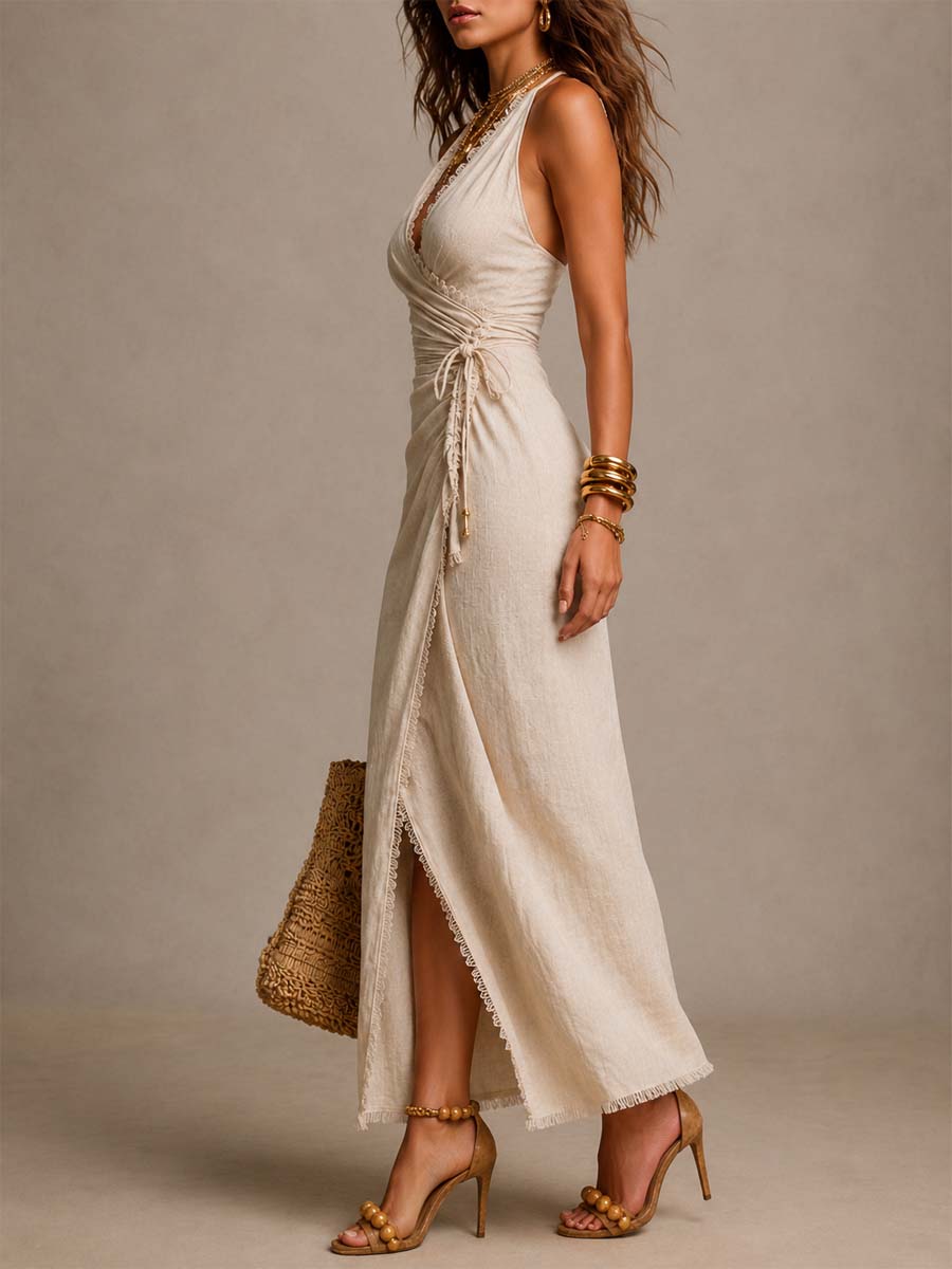 Sinda | Vestido Midi Lino