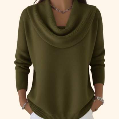 Gloria | Jersey con Cuello Drapeado