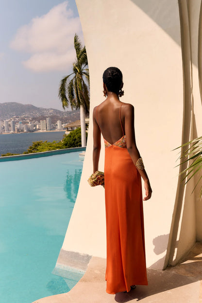 Olaia | Vestido Maxi Tirantes