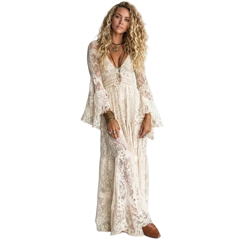 Noe | Vestido Boho Encaje