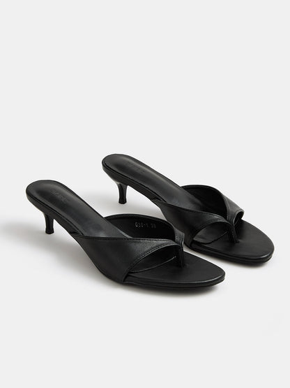 Slip On Thong Kitten Heel Mules