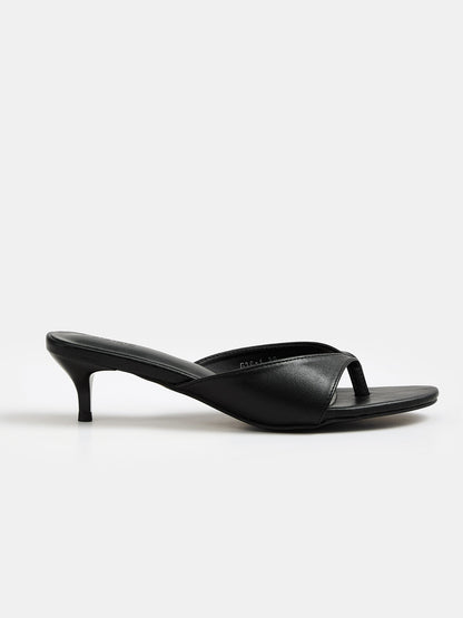 Slip On Thong Kitten Heel Mules