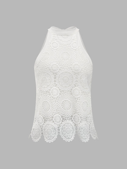 Isabela Top Halter Encaje