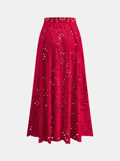 Conjunto Falda + Bañador Rojo