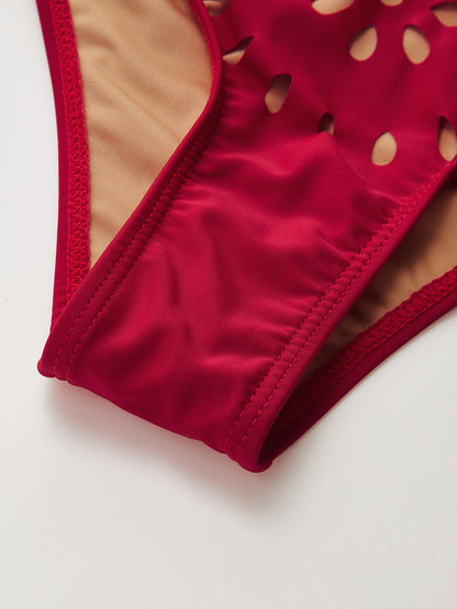 Conjunto Falda + Bañador Rojo