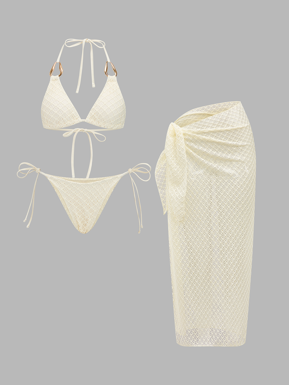 Bikini + Pareo Ganchillo
