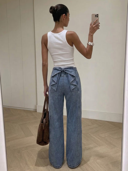 Jean Denim Lazo Widge Leg