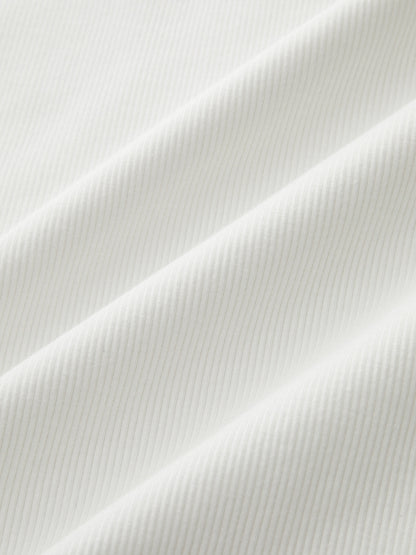Henley Casual Ribbed Short Sleeve Top