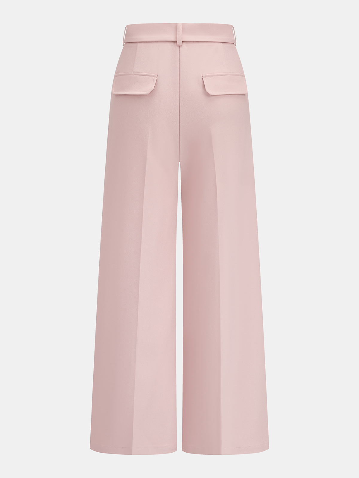 Belted High Waist Wide Leg Pants