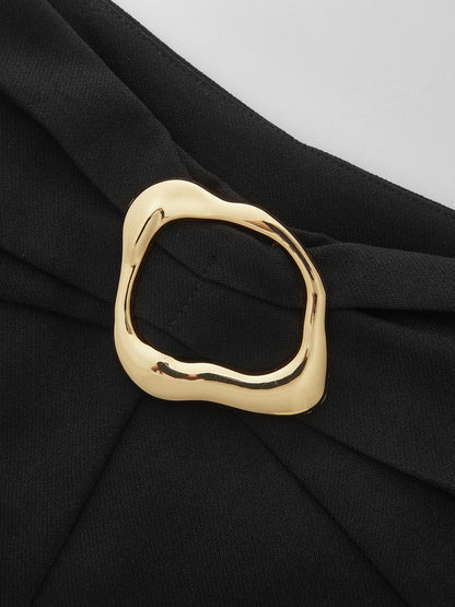 Aia Pantalón Black Hebilla