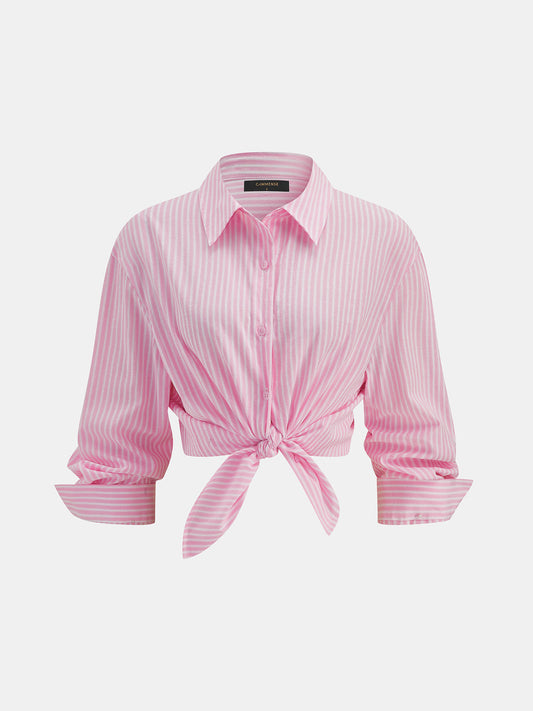 Striped Loose Long Sleeve Shirt