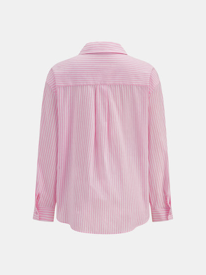 Striped Loose Long Sleeve Shirt