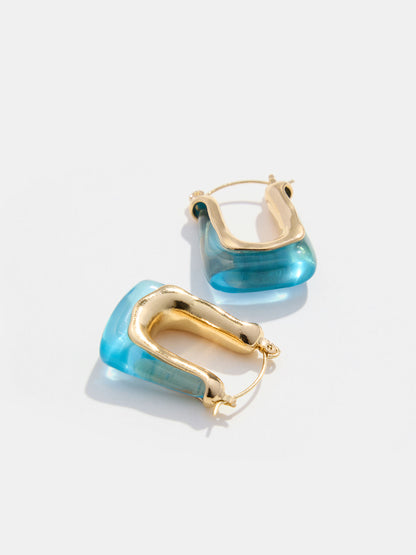 Pendientes Cuadrados Aqua