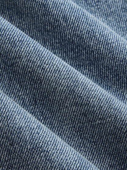Bandana Belted Seam Detail Barrel Jeans