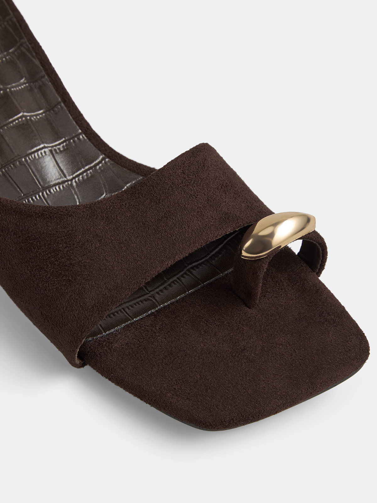 Sandalias Planas Cocodrilo