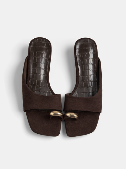 Sandalias Planas Cocodrilo