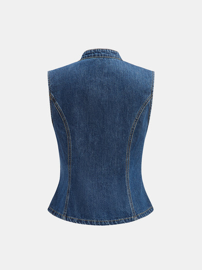 Napoleon Double Breasted Denim Vest