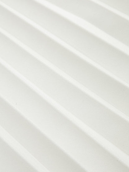 Metal Detail Pleated Mini Dress