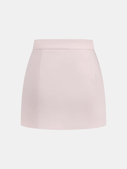 Metal Eyelet Two Piece Skirt Set