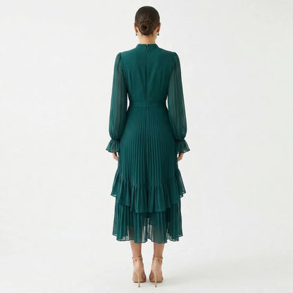Nicol | Vestido Midi Plisado