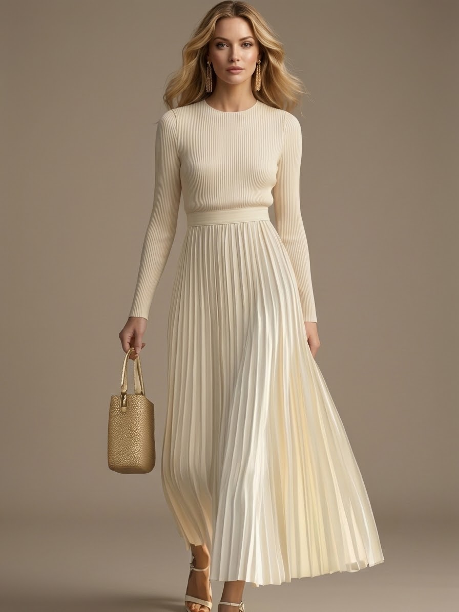 Maca | Vestido Plisado Elegance