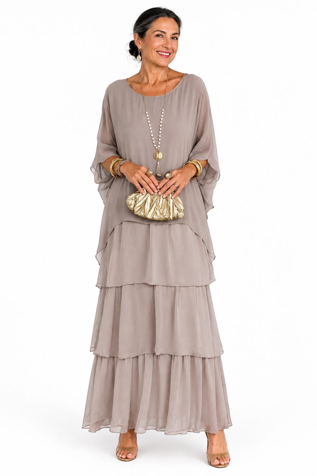 Covadonga | Conjunto Blusa Capa y Falda de Volantes