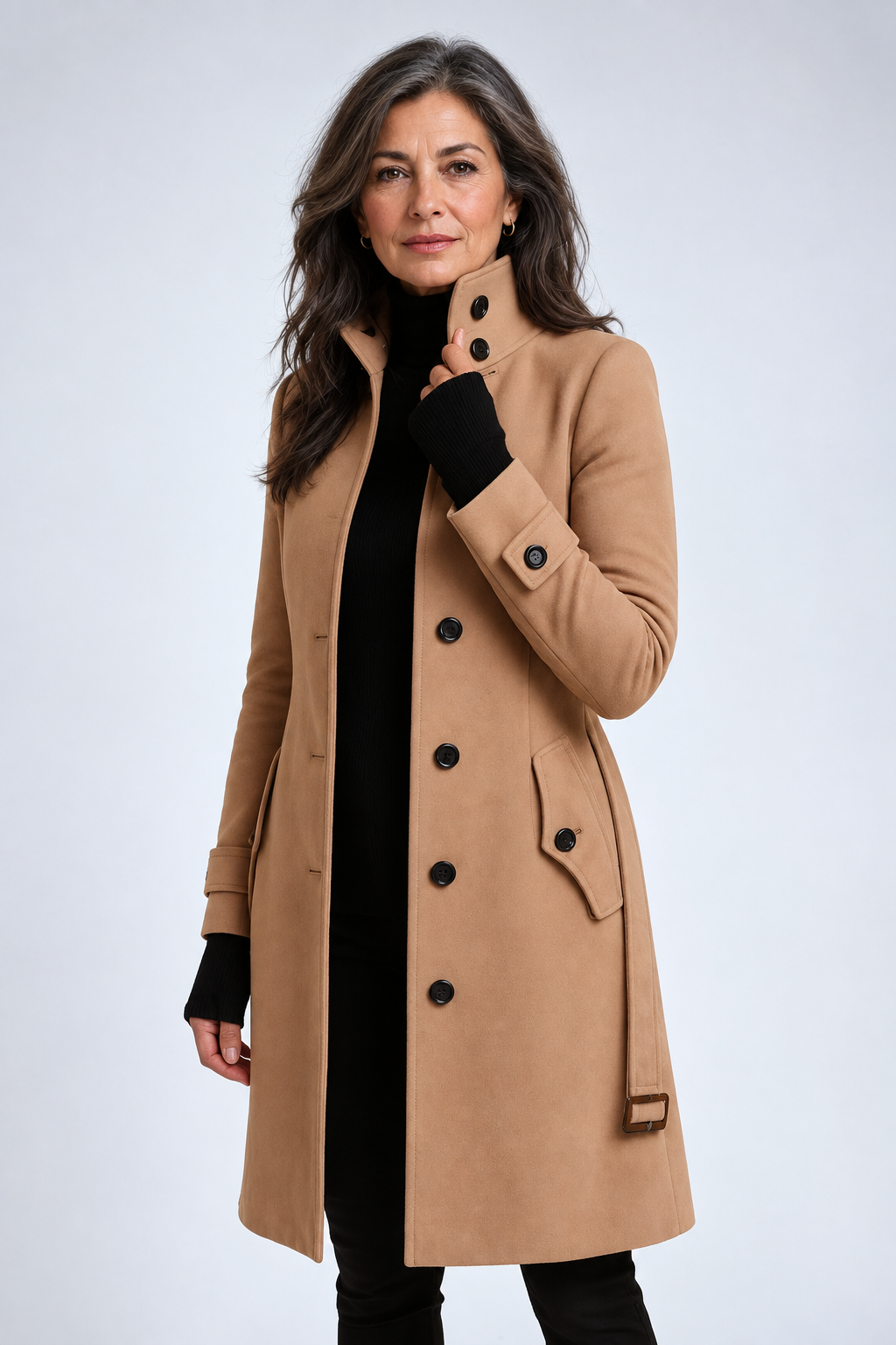 Ivana | Abrigo Largo Elegante