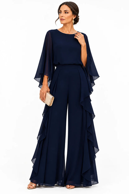 Leonor | Conjunto de Gasa con Mangas Capas