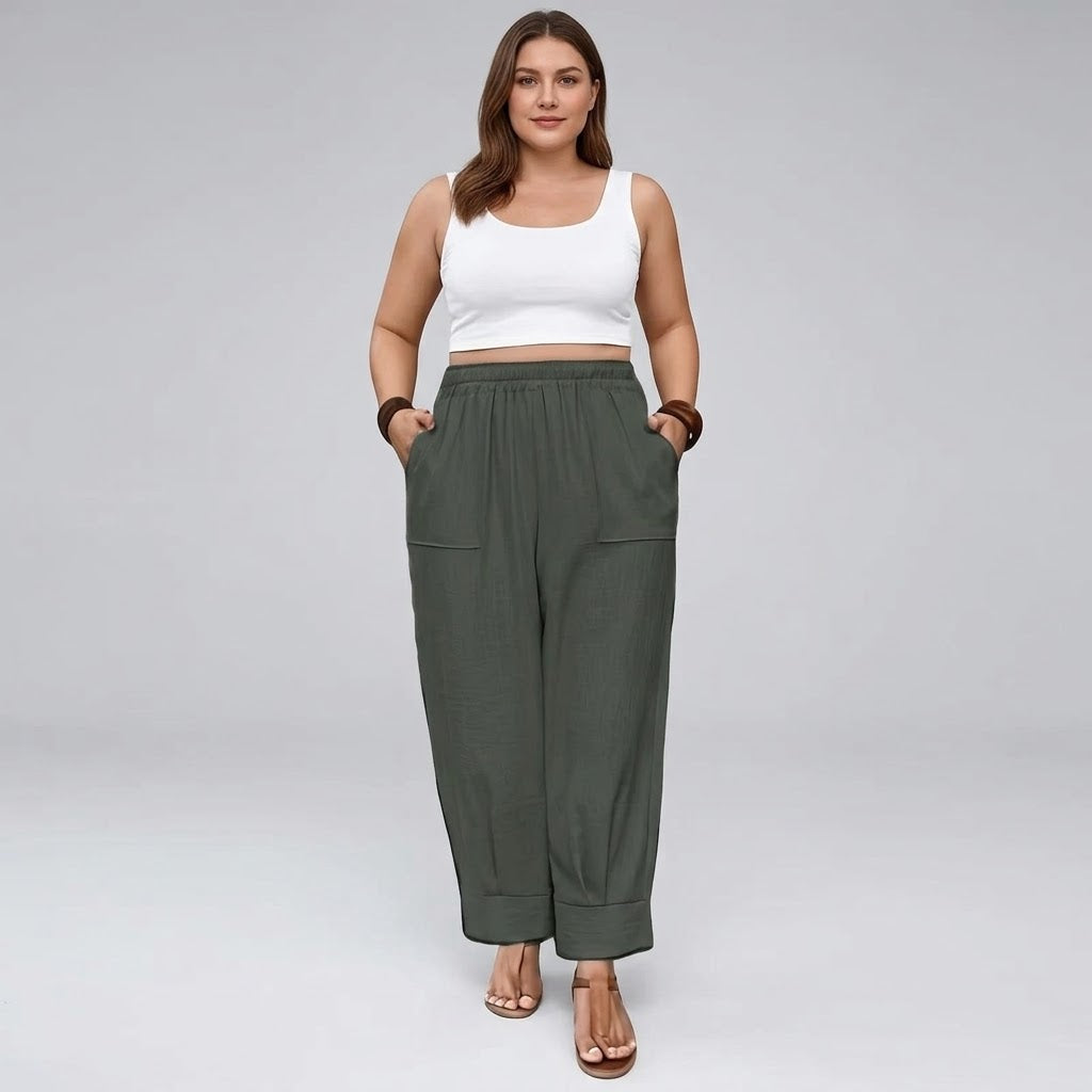 Maru | Pantalón Ancho Bolsillo