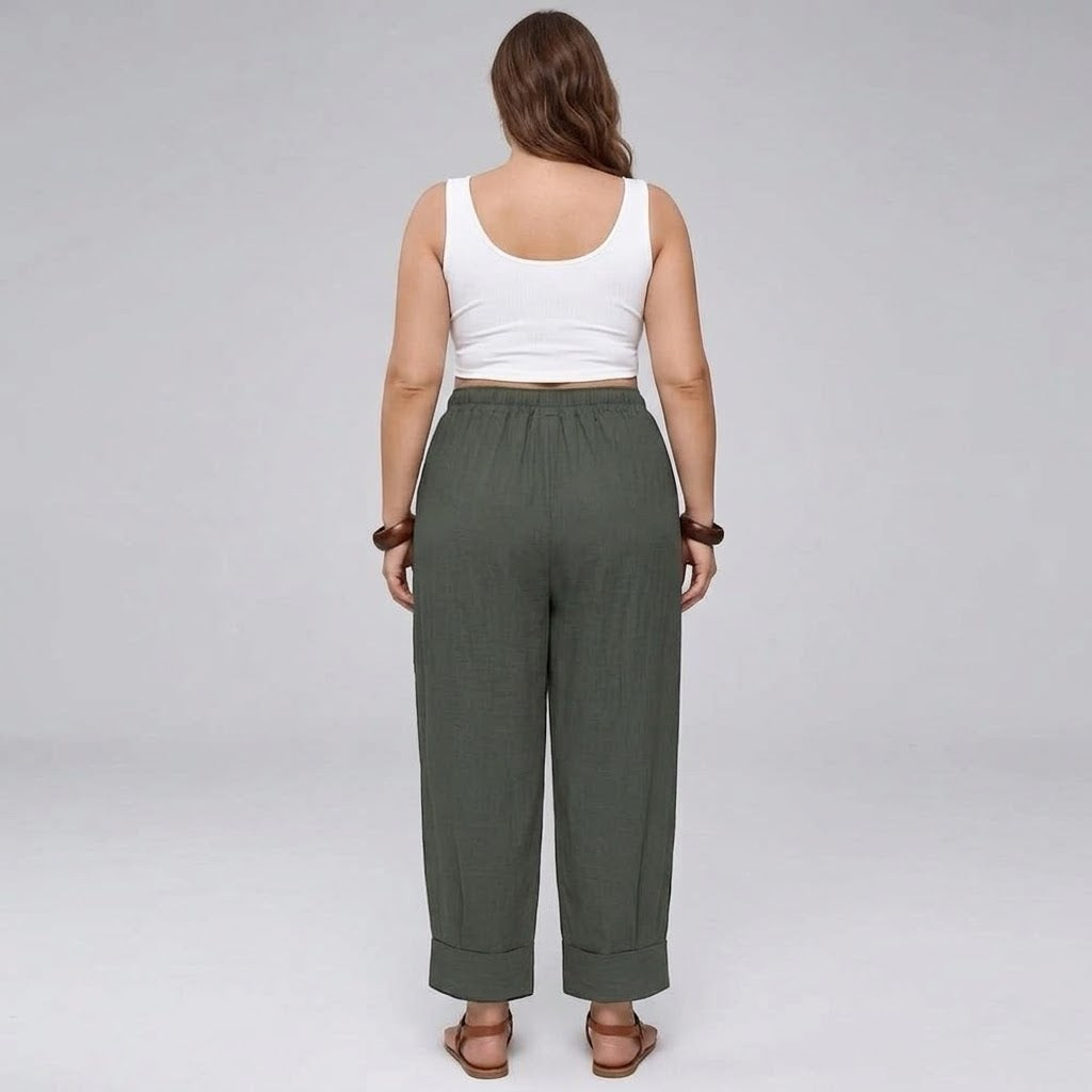 Maru | Pantalón Ancho Bolsillo
