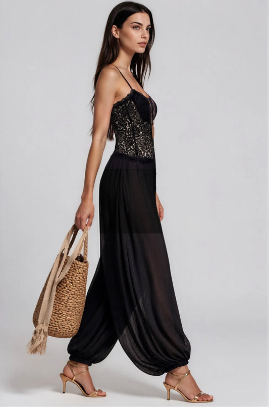 Vera | Mono Halter con Encaje Fluido