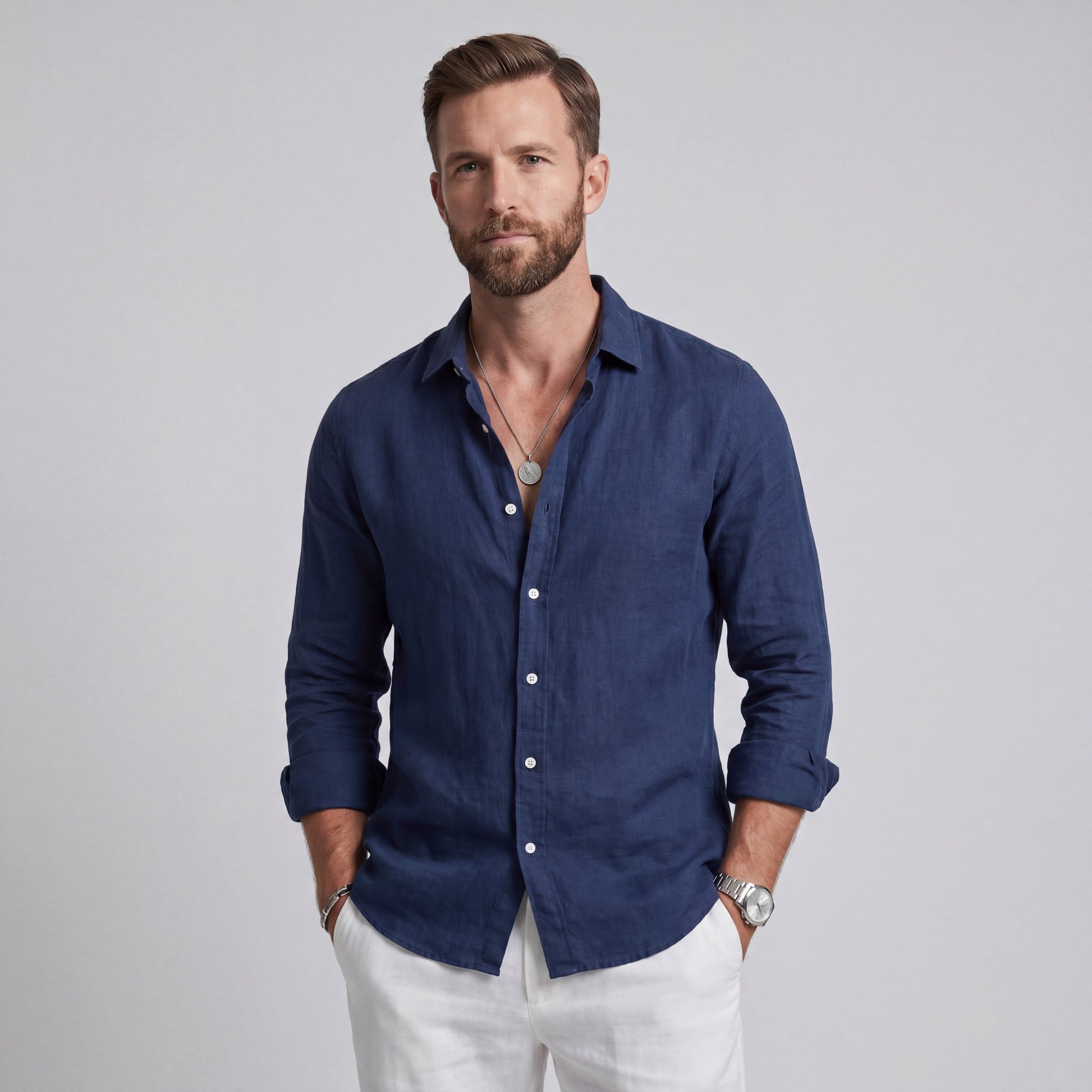 Violeta Martínez Camisa Veraniega de Corte Holgado