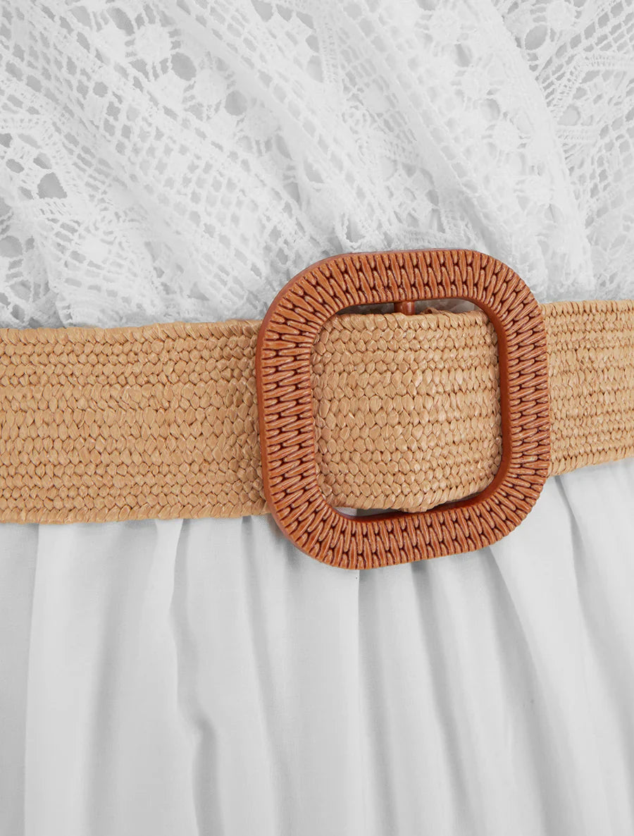 Beca Vestido Maxi Calado