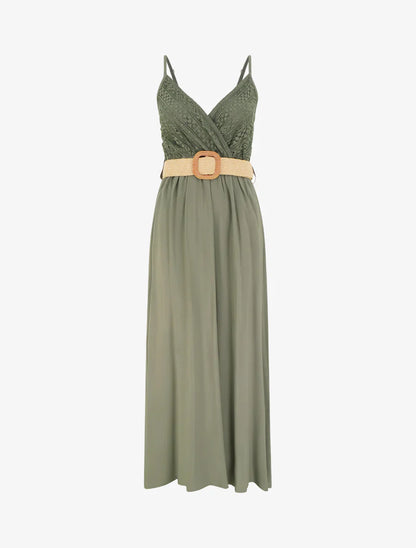 Beca Vestido Maxi Calado