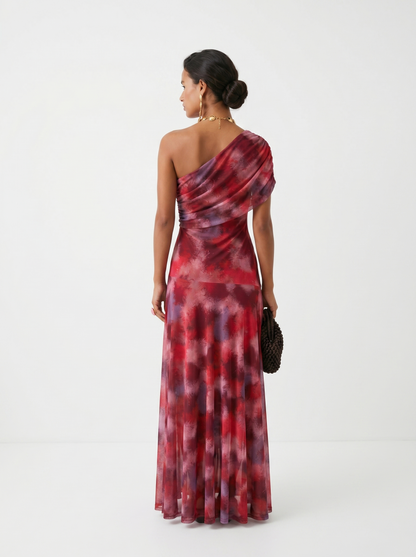 Nuit Vestido Asimétrico Drapeado