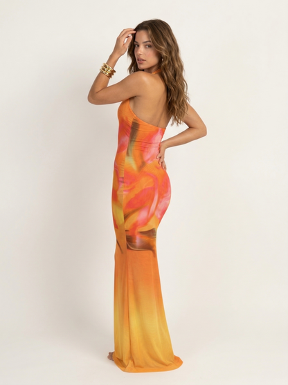 Sunset Vestido Maxi Fuego