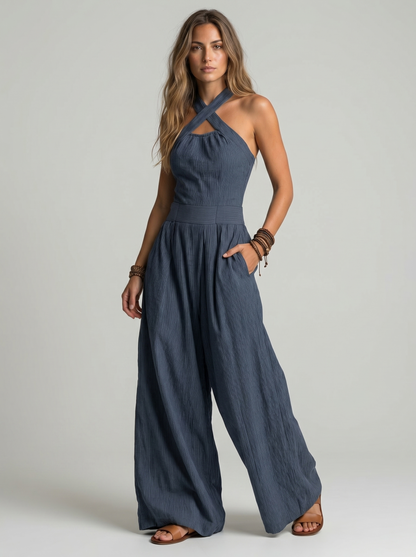 Beatriz | Mono elegante con escote cruzado