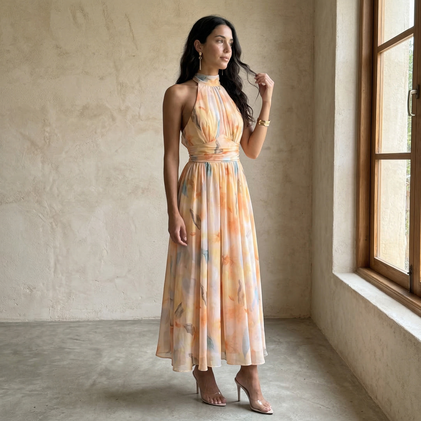 Élodie Vestido Gasa Floral