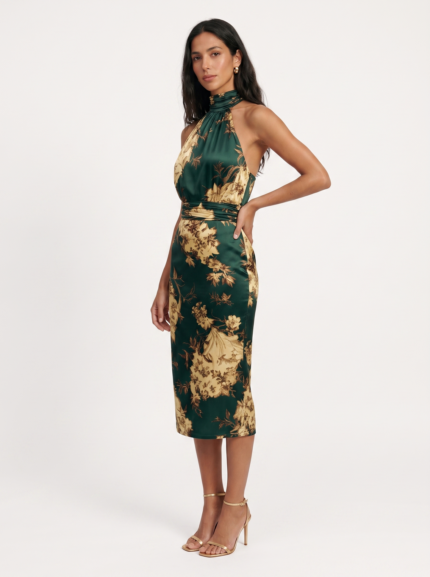 Flora Vestido Cuello Halter
