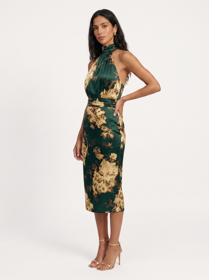 Flora Vestido Cuello Halter